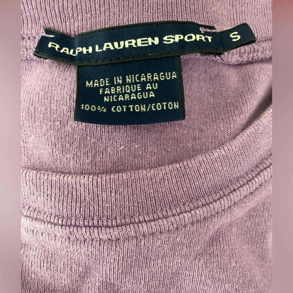 Ralph Lauren Sport Purple Long Sleeve Size small - Picture 3 of 3